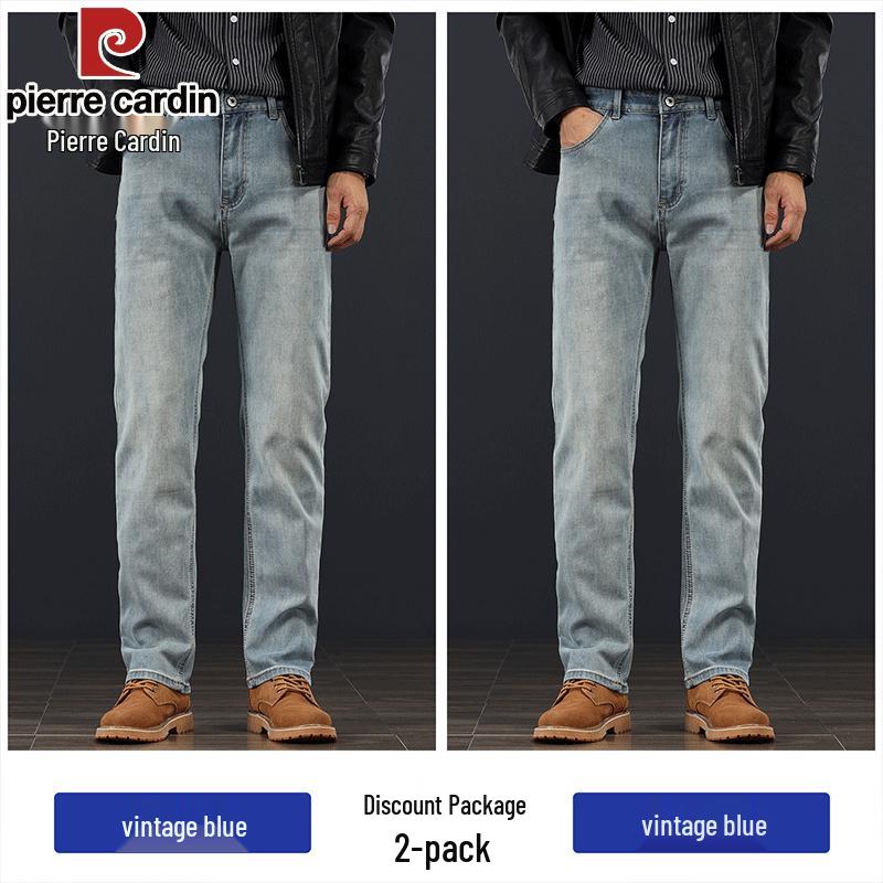 Pierre Cardin Мужские джинсы прямого кроя в стиле business casual