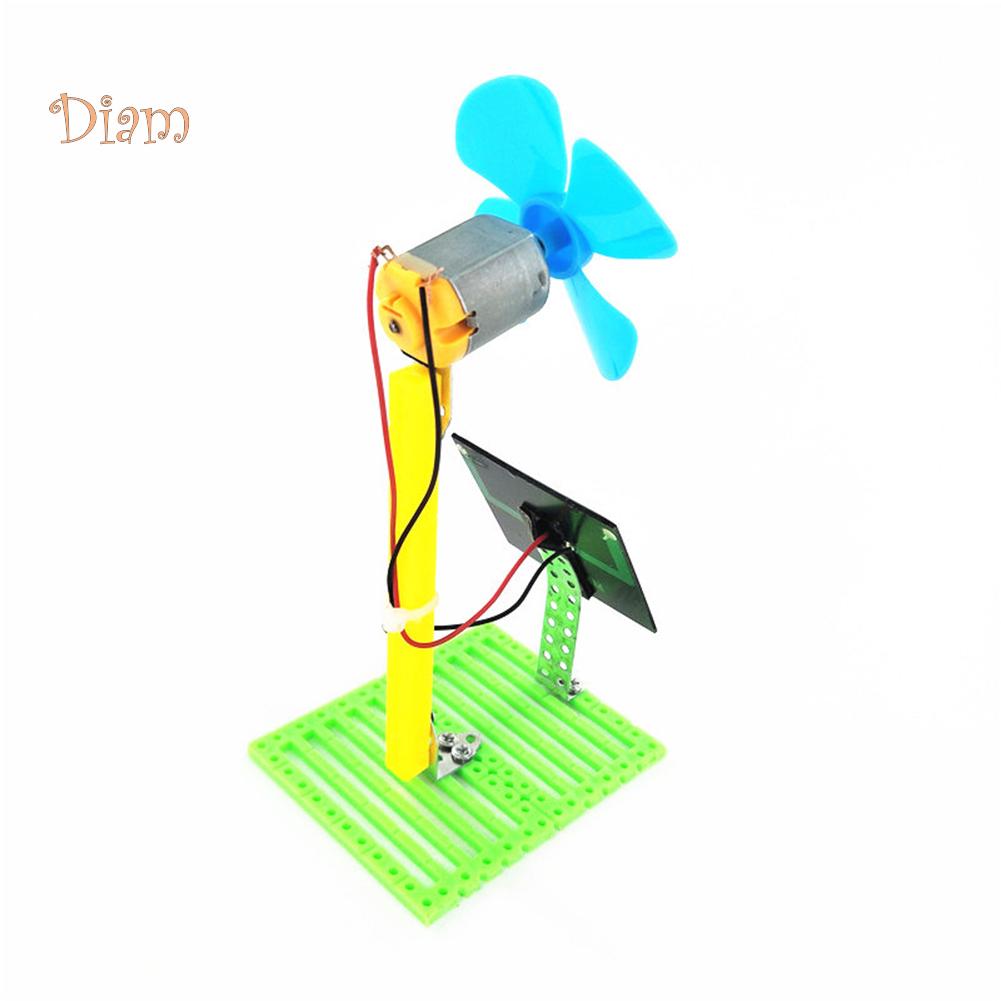 TOYS & TOTS DIY Solar Powered Electric Fan Physics Circuit Experiment Kit Education Kids Toys