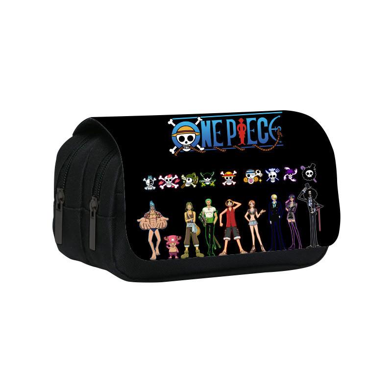 One Piece Large Capacity Double Layer Stationery Bag With Durable Nylon Material