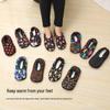 Women's Anti-Slip Indoor Floor Socks with Warm Velvet Lining and Cute Prints for Home and Early Childhood Education