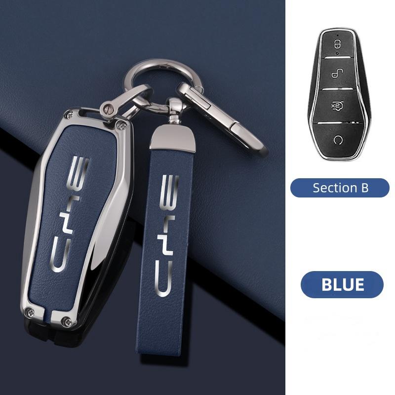 Чехол-брелок из цинкового сплава для автомобиля BYD Song Pro Plus Max Dmi EV Seal Dolphin 2022 2023 2024 Аксессуары для сумки-брелока дистанционного управления