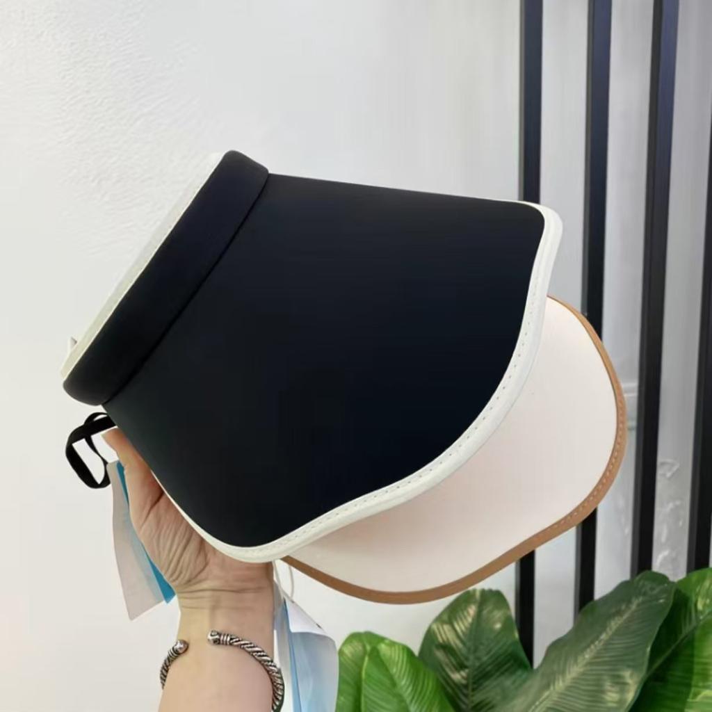 Style Plain Color Ventilated Wide Brim Sun Hat, Outdoor Breathable Summer Cap, Perfect for Outdoor Activities