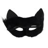 Рождественская черная кружевная сексуальная маска для вечеринки-маскарада в венецианском стиле «кошачий глаз», маска кошки, аксессуары для маскарадного костюма