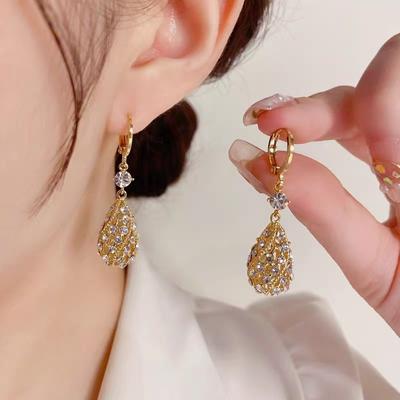 Серьги-каффы, Длинные и универсальные, Женственные серьги с характером, Высококлассные серьги с бриллиантами, Крючок для уха