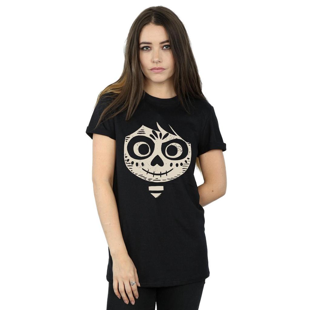 Disney Womens/Ladies Coco Miguel Skeleton Face Cotton Boyfriend T-Shirt