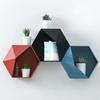 New Home Decor Hanging Wall Shelf Flower Pot Shelves Wall Decors Storage Holder Hexagon Storages Box Adorn Creative Combination