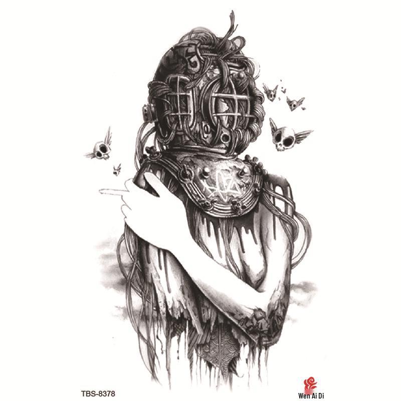 Набор маленьких водостойких тату-наклеек с тотемами и символами для предплечья