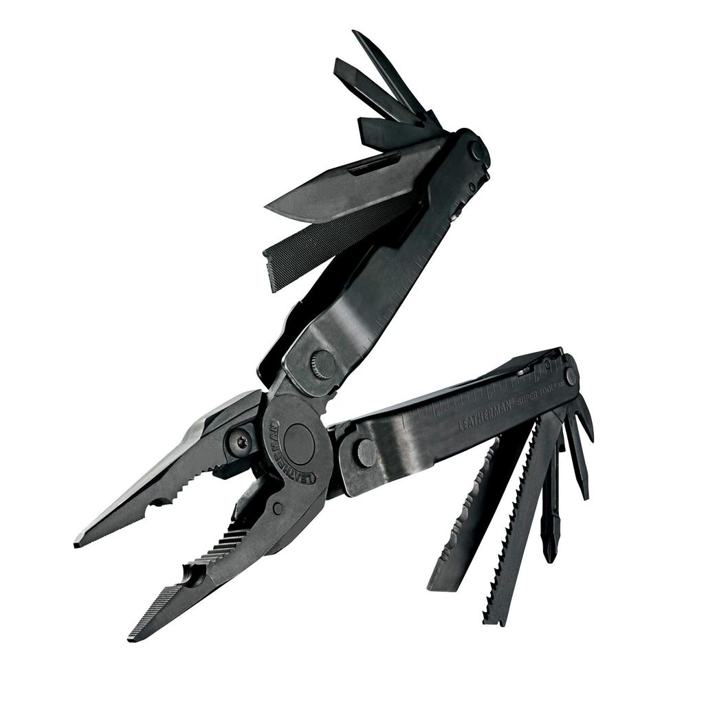 Leatherman Многофункциональный инструмент SUPER TOOL 300 BLACK Tool 300 с нейлоновым чехлом, японская гарантия 25 лет (Супер черный) [Подлинный продукт]