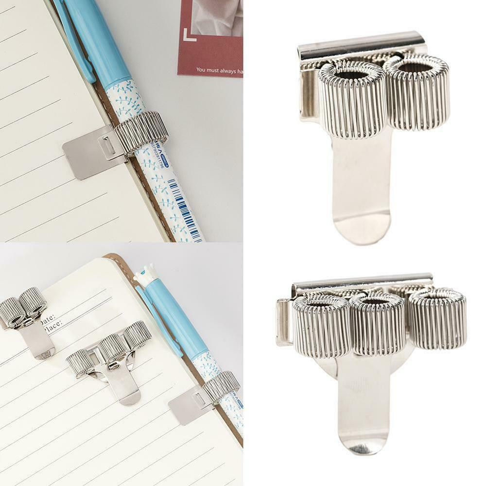 Office Supplies Stationery Doctors Metal Spring Pen Holders Single/Double/Triple With Pocket Clip