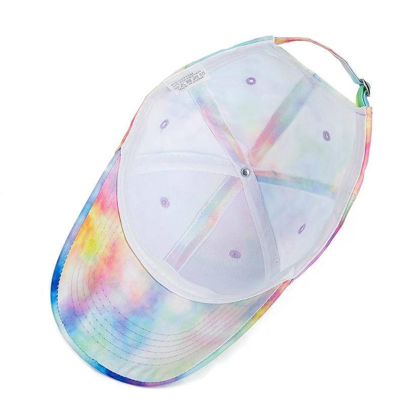 Новая модная женская кепка с принтом в виде галстука, многоцветная бейсбольная кепка с нерегулярным принтом, женская уличная уличная летняя бейсбольная кепка