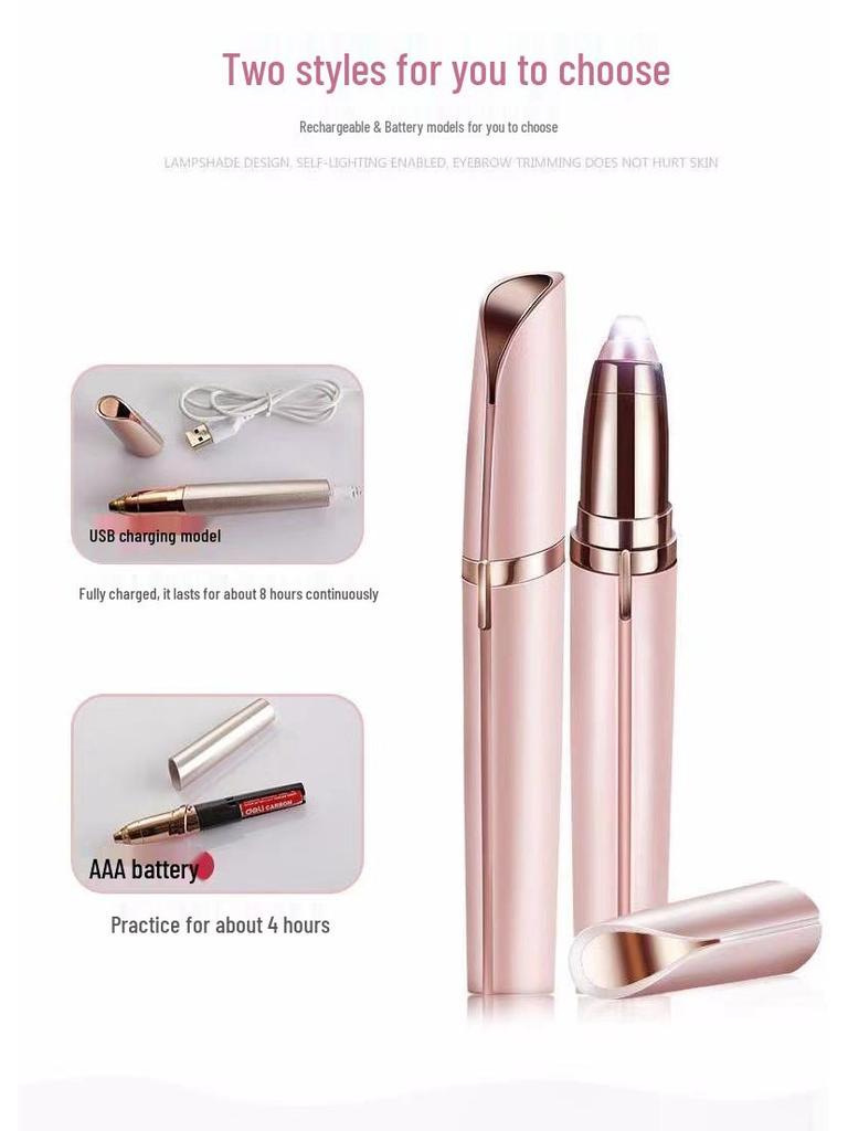 Electric Eyebrow & Nose Hair Trimmer - Unisex Automatic Shaper