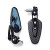 Motorcycle Rearview Mirror Carbon Fiber Pattern Handlebar Mirror Modified Inverted Rear Mirror Motorbike Accessories 2024 New