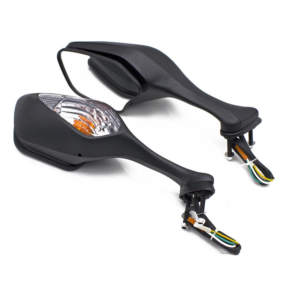 For Honda CBR1000RR CBR 1000 RR 2008-2016 2009 2010 201 A Pair of Motorcycle Rear View Side Mirrors with LED Turn Signal Light