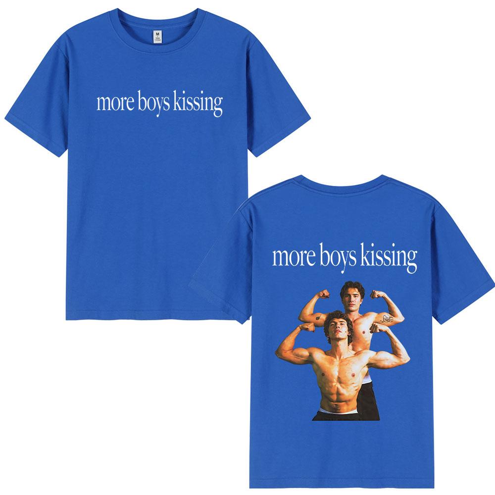More Boy Kissing Heated Rivalry Doublesided Print T Shirt Unisex Women Fashion Tshirts Cotton Oversized Casual Tshirt Streetwear