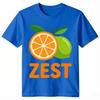 Zest Orange Lime Citrus Fruit Print TShirt Unisex Unisex Casual Cotton Tee Summer Short Sleeve Colorful Graphic Unisex Tops
