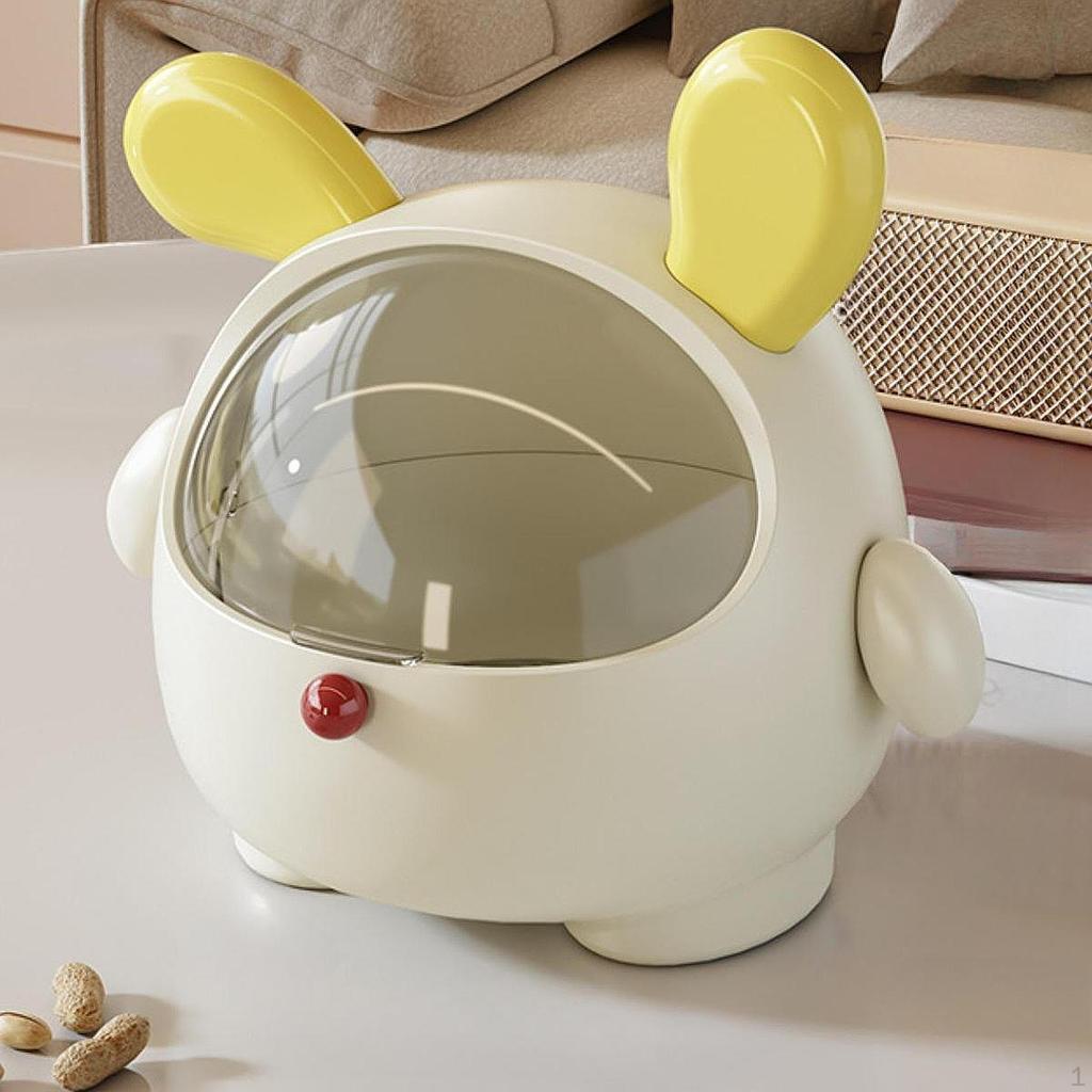 Милый мусорный бак для мусора на столешнице, мультяшный переносной контейнер для всякой всячины, бочка для мусора, настольное хранилище