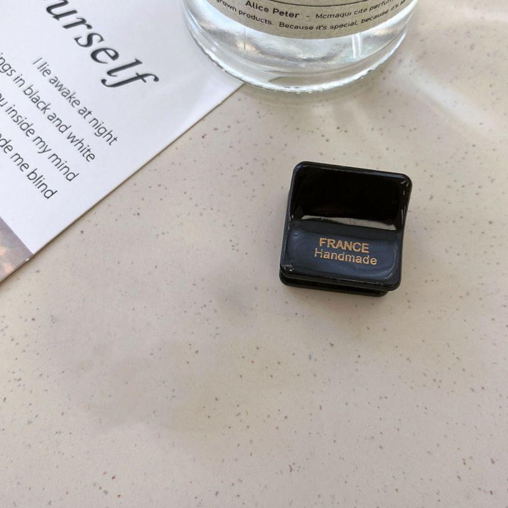 Hair Grab Clip Acetate Hair Clips Square Mini Hair Claw Retro   Daily
