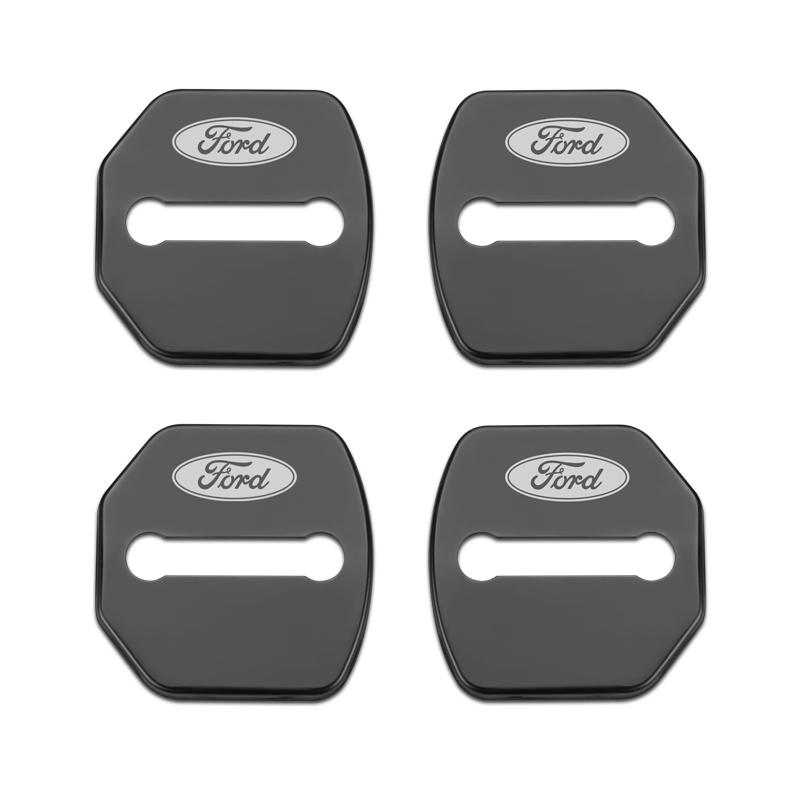 bhmcg3 4PCS Door Lock Decoration Protection Cover emblem case for Ford Fiesta EcoSport ESCORT focus 1 focus 3 focus 2 Accessories