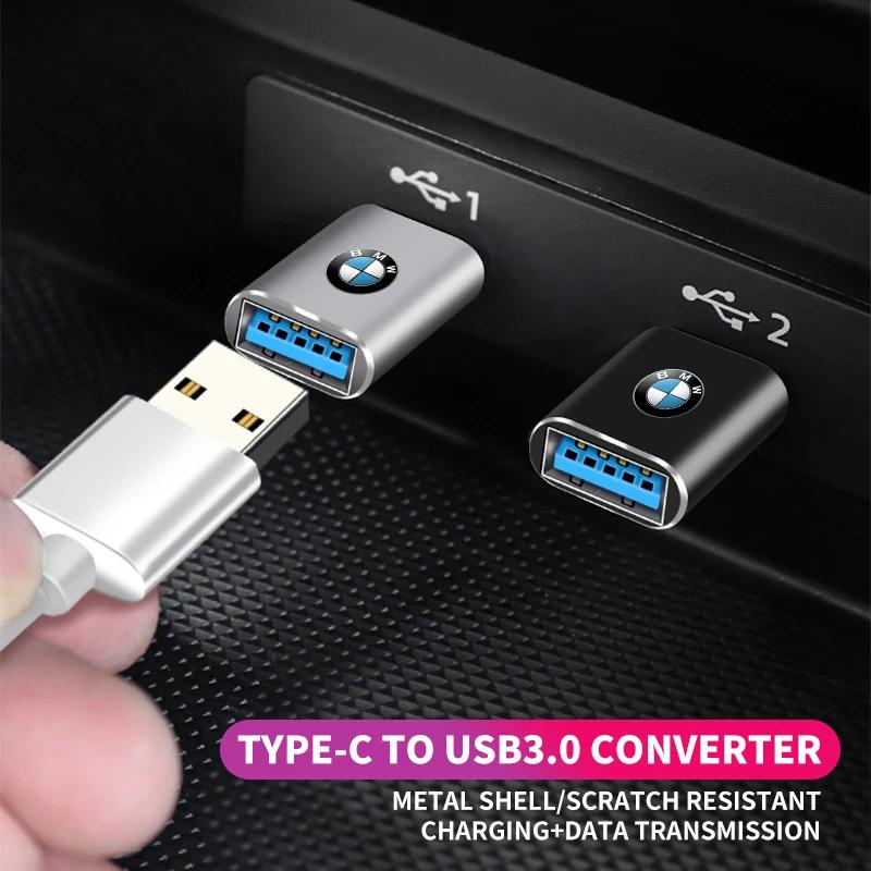 Автомобильный адаптер Type-C на USB 3.0 Автомобильный конвертер Детали интерьера Для BMW X1 X2 X3 X5 X4 X6 X7 G30 G20 G32 G11 G12 F40 F30 F20 F1