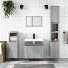 VidaXL Bathroom Cabinet Sonoma Grey 58x33x60 Cm Engineered Wood 831586