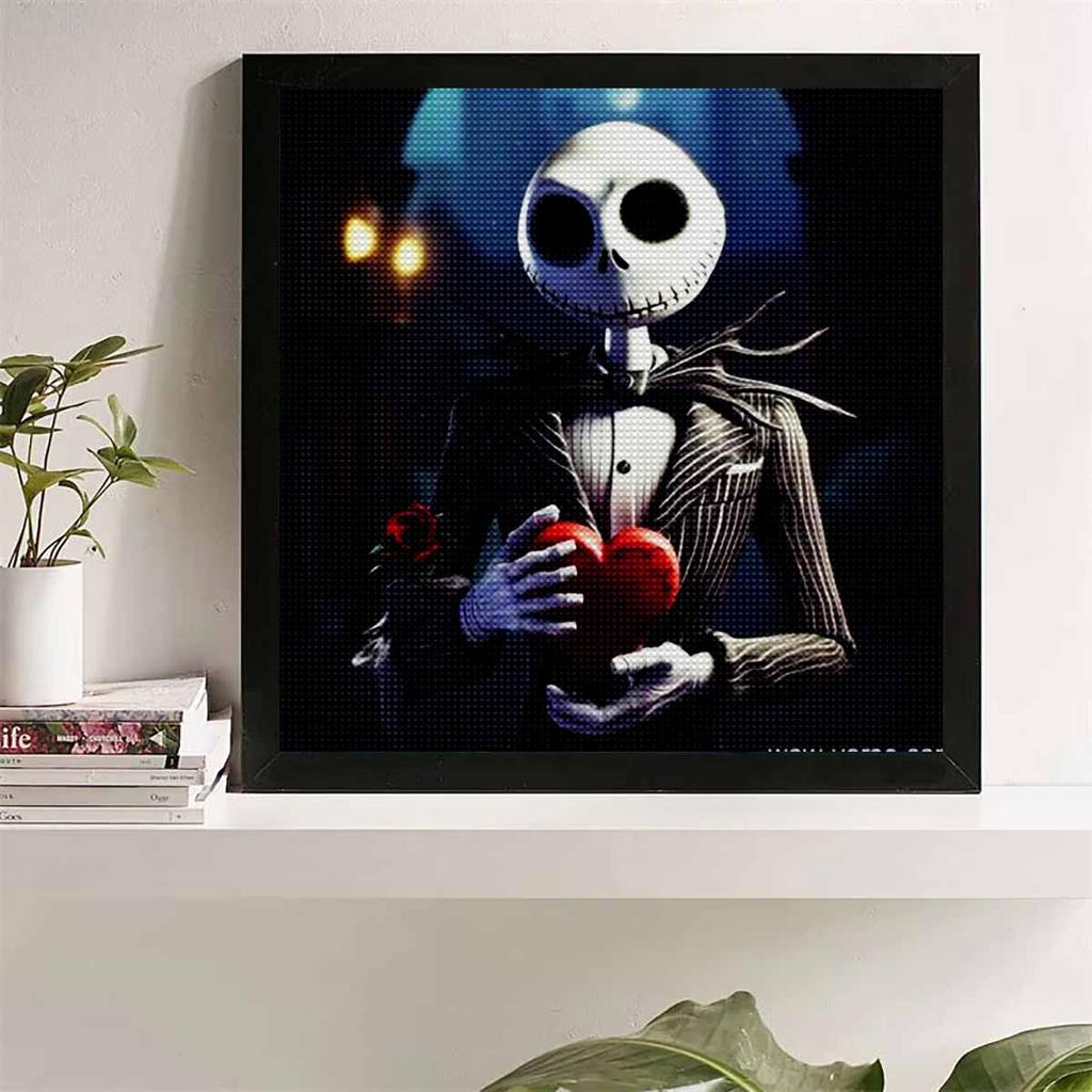 5D DIY Diamond Painting Decorative Skeleton Love Full Round Drill Scenery Diamond Embroidery Cross Stitch Kits Home Decor Gift