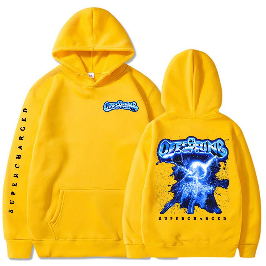 Худи с наддувом The Offspring Рок-группа Принт Толстовки Длинный рукав Графика нового альбома Пуловеры Мужская Женская Одежда Топ