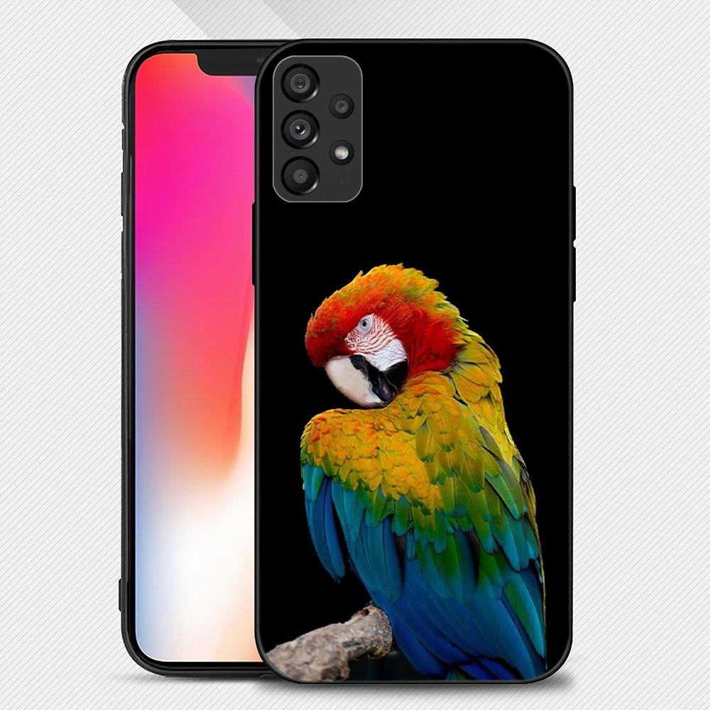Animal Parrot Phone Case For Samsung Galaxy S22 S23 Ultra S21 S20 FE Plus Note 20 Soft Cover