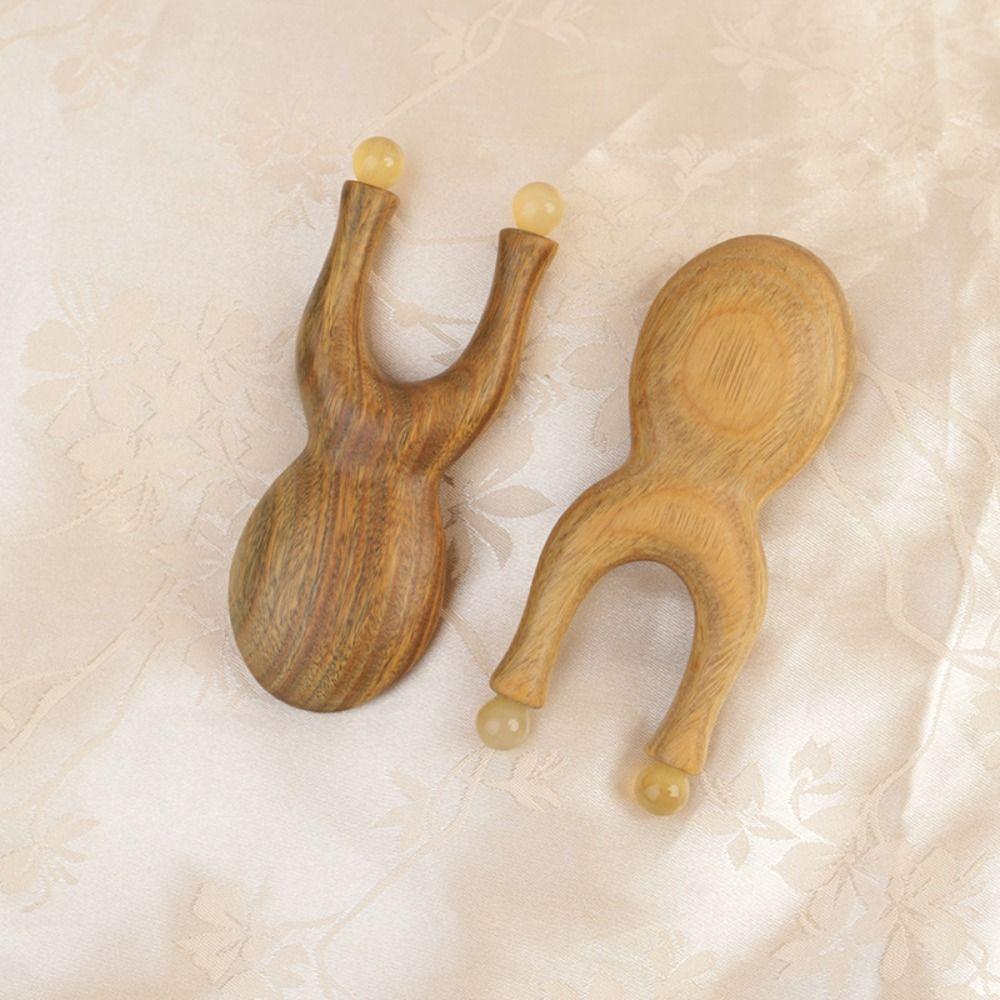 Fascia Lifting Meridian Massager Comb Wooden Handle Face Manual Massager  Nose Bridge Lifting