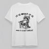 Women's Plus Size T-Shirt It Is What It Is And It Is Not Great Raccoon Art Tee