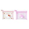 Daiso Korea Hello Kitty Small Flat Mesh Pouch / My Melody Small Flat Mesh Pouch
