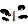 6 Stilnovo Shades Modern Lamp Эксклюзивный дизайн Люстра Sputnik Home Décor Потолочный подвесной светильник Matte Black Iconic Lamp