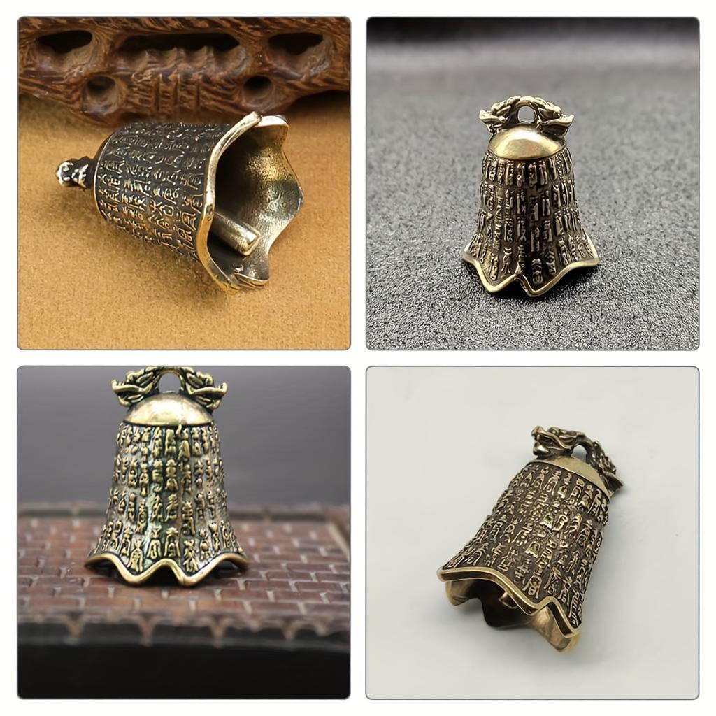 2 Pieces, Brass Bell, Brass Keychain, Metal Trim Retro Trim, Metal Keychain, Retro Keychain, Metal Trim Brass Trim