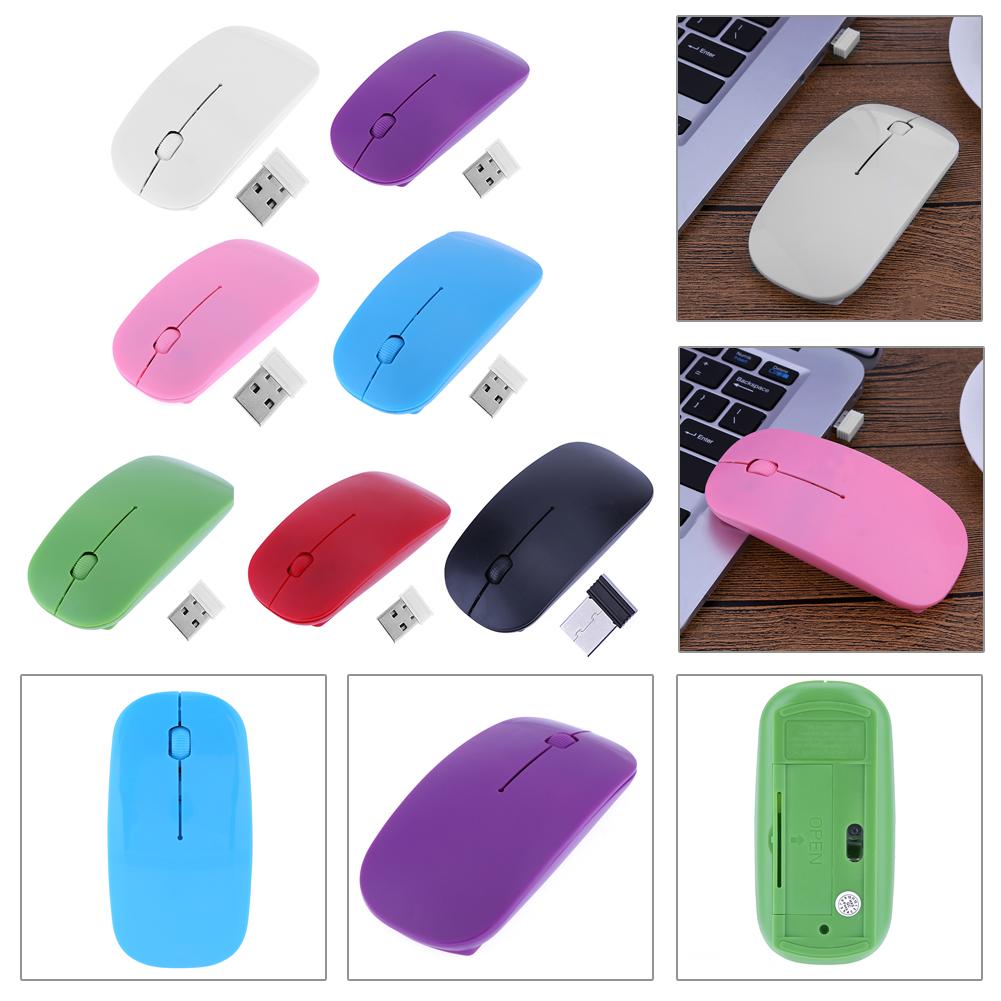 2.4GHz Wireless Mouse with USB Receiver 1000 DPI Gaming Mouse Portable 3 Buttons Hyper-fast Scroll Wheel for PC Desktop Notebook