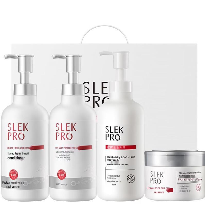 Набор Slek PRO Шампунь и гель для душа для ухода за кожей головы
