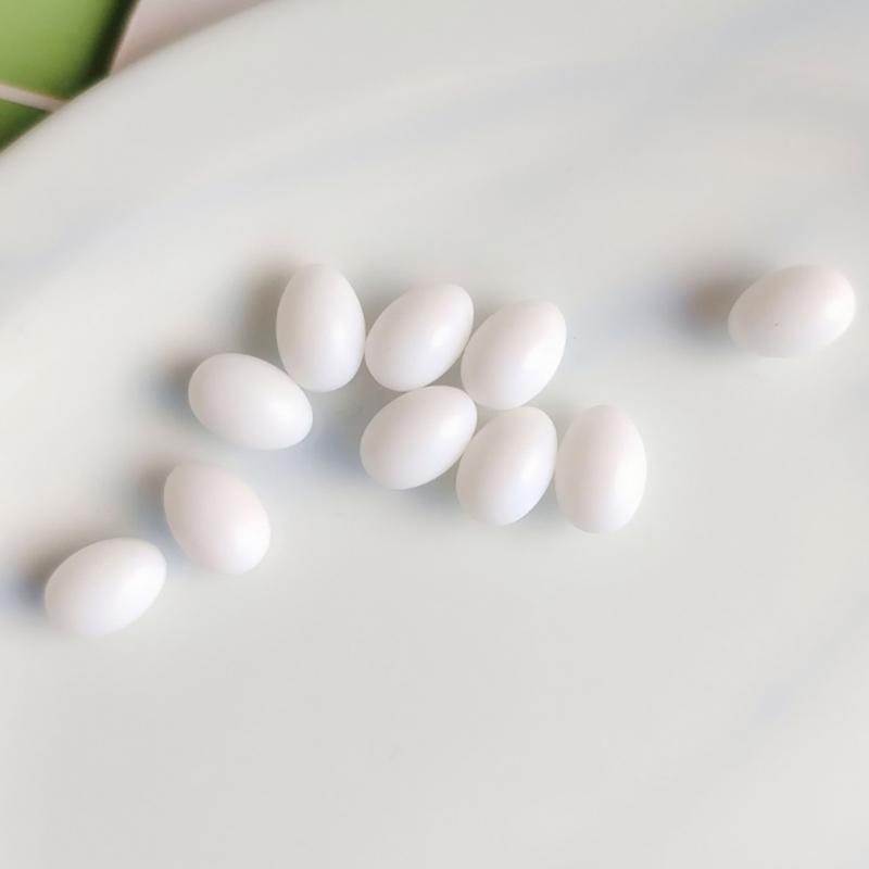 10 шт./уп. Милые яйца-симуляторы, яйца для DIY, декоративные миниатюрные украшения из смолы