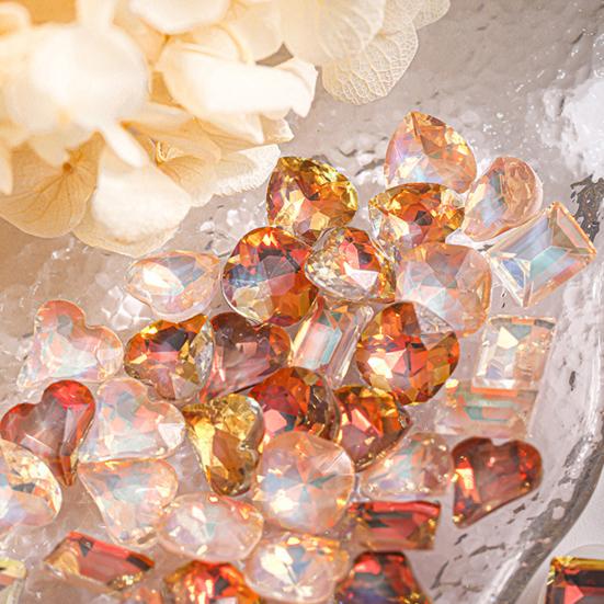 30 шт. украшения для ногтей, прочные заостренные квадратные стразы «сделай сам», ювелирные изделия для дизайна ногтей с любовью снизу