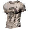 Men's Vintage T Shirts 3d Vinking Printed Street Retro Sparta Short Sleeve Hip Hop Tops Oversized Tee Shirt Man Loose Clothing