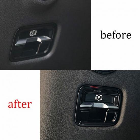 Черная ABS-отделка электронной ручной тормоза консоли, 1 шт. для Mercedes-Benz C-Class W206 -