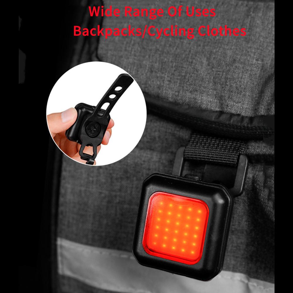 Bicycle Headlight and Tail Light Set Type-C Charging Night Riding Warning Light Suitable for Most Bikes