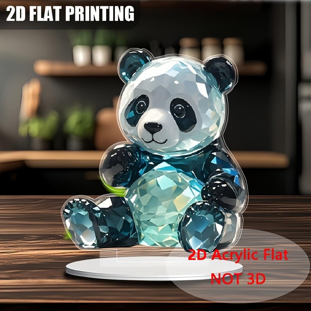 2D Flat Acrylic Panda Decoration, Indoor and Outdoor Decoration - No Battery/electricity Required, Free Day Decoration, Shop Decoration,