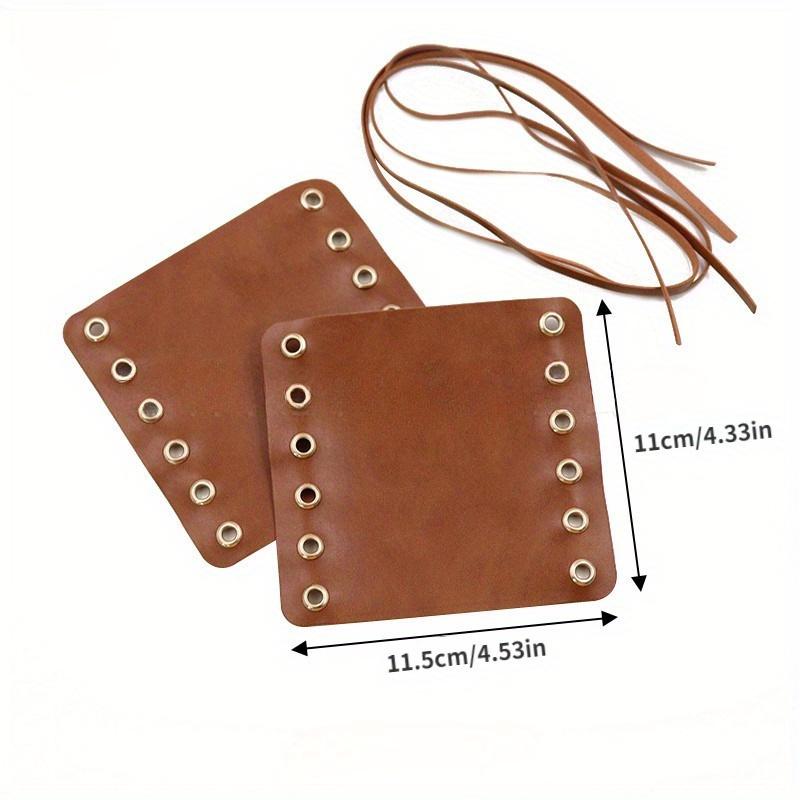 1 Pair Vintage Leather Handlebar Cover Decorative Mountain Accessories Adjustable Motorcycle and Electric Bike Handlebar Cover