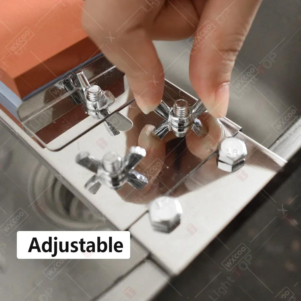 Stainless Steel Sink Sharpening Stone Holder Adjustable Anti-Slip Sink Whetstone Grinder Rack Sharpener Grindstone Accessories
