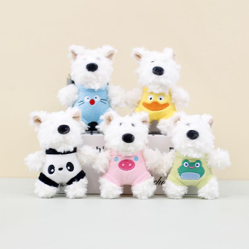 Charming And Cute Westie Plush Toy Keychain Adorable Dog Bag Accessory