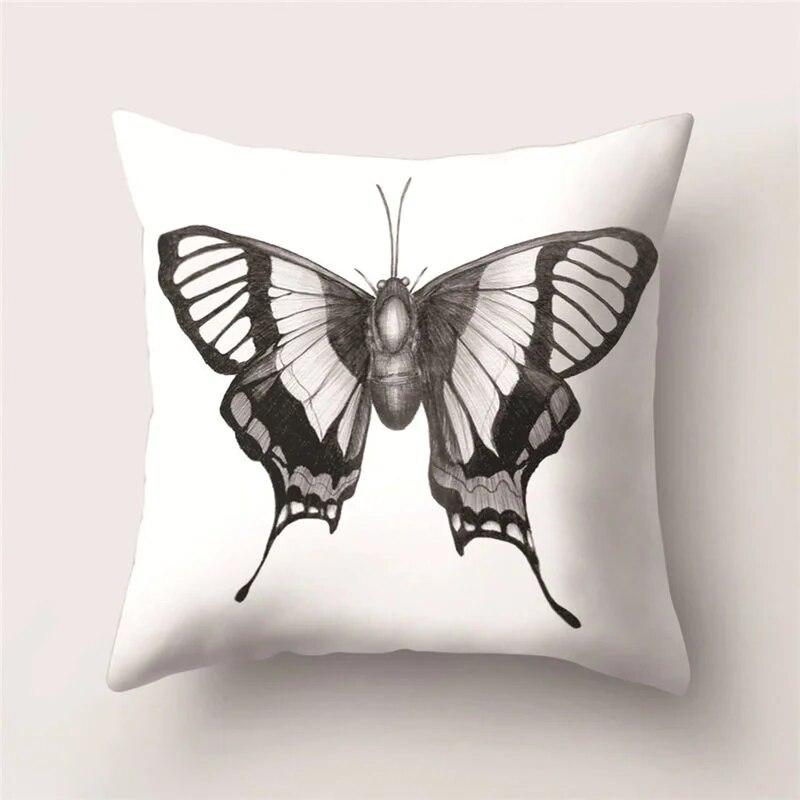 Декоративная домашняя подушка Ретро-бабочка Мягкая наволочка для гостиной Диван Чехлы для диванов