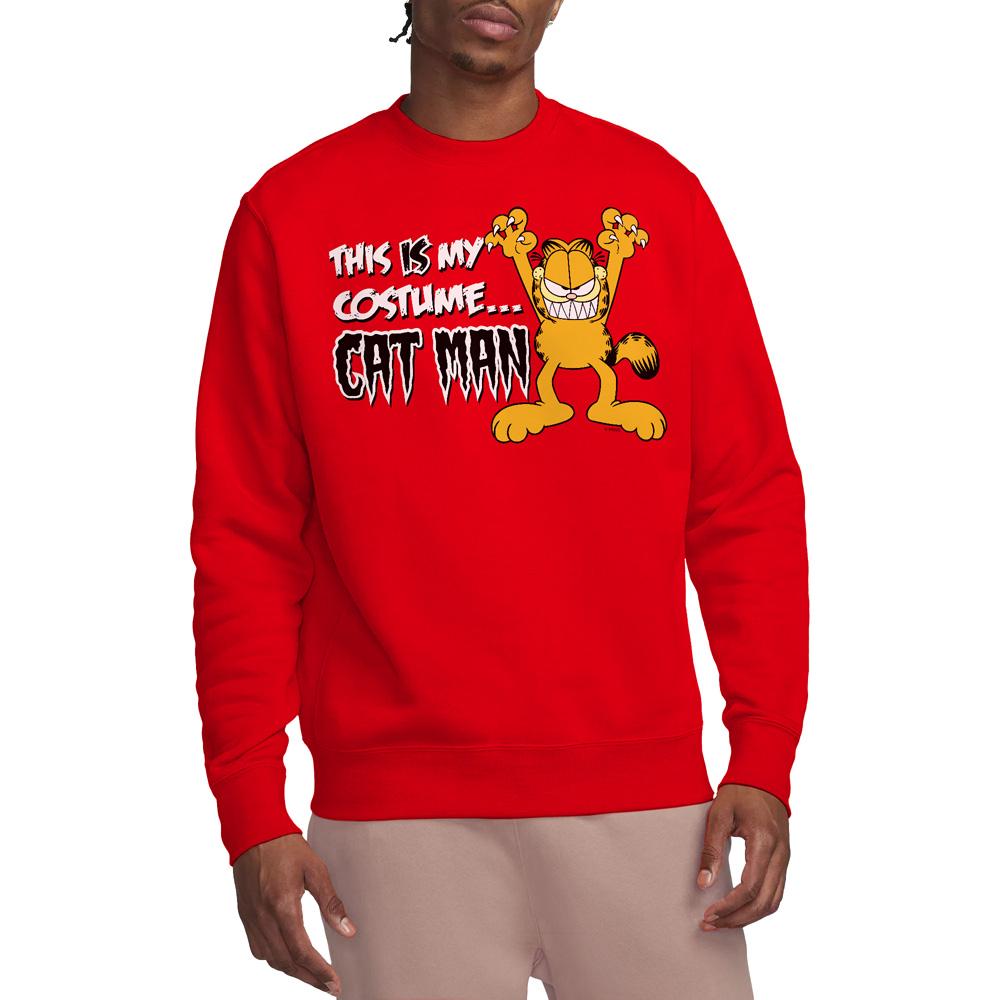 Garfield Unisex Adult Cat Man Sweatshirt
