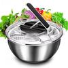 Manual Vegetable Dehydrator Stainless Steel Fruit Washer Salad Spinner  Kitchen Accessories