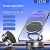 Universal Magnetic Car Phone Holder with Vacuum Suction for Dashboard or Desktop Navigation