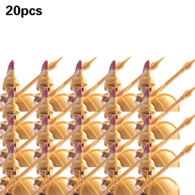 Средневековые военные наборы, фигурки, строительные блоки, шлемы, детали солдата, рыцарское оружие, римский меч, аксессуары, игрушки для детей