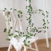 210Cm Artificial Hanging PChristmas Garland Lants Vine Leaves Green Silk Outdoor Home Wedding Party Bathroom Garden Decoration AVE