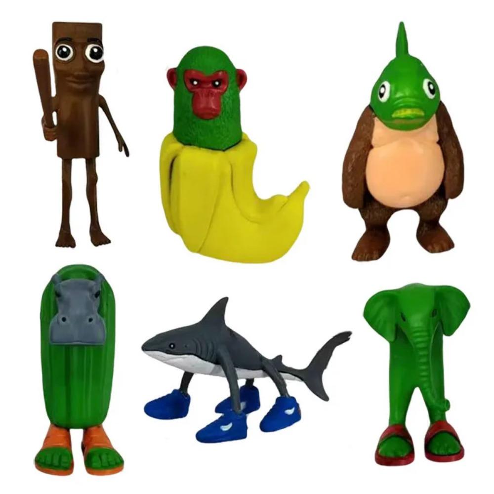 Итальянский Бред Тунг Сахур Фигурка Игрушка Тралалеро Тралала Фигурки Бомбардино Крокодил Шимпанзини Бананини Модель Декор Кукла Подарок